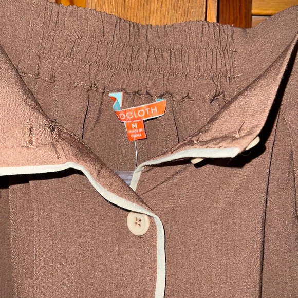 ModCloth Button-front Brown Fall Skirt NWOT - Picture 4 of 4